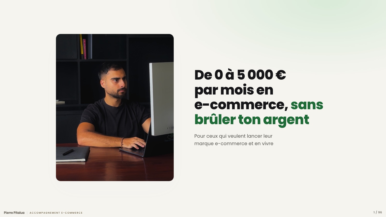 Aperçu de la présentation du webinaire